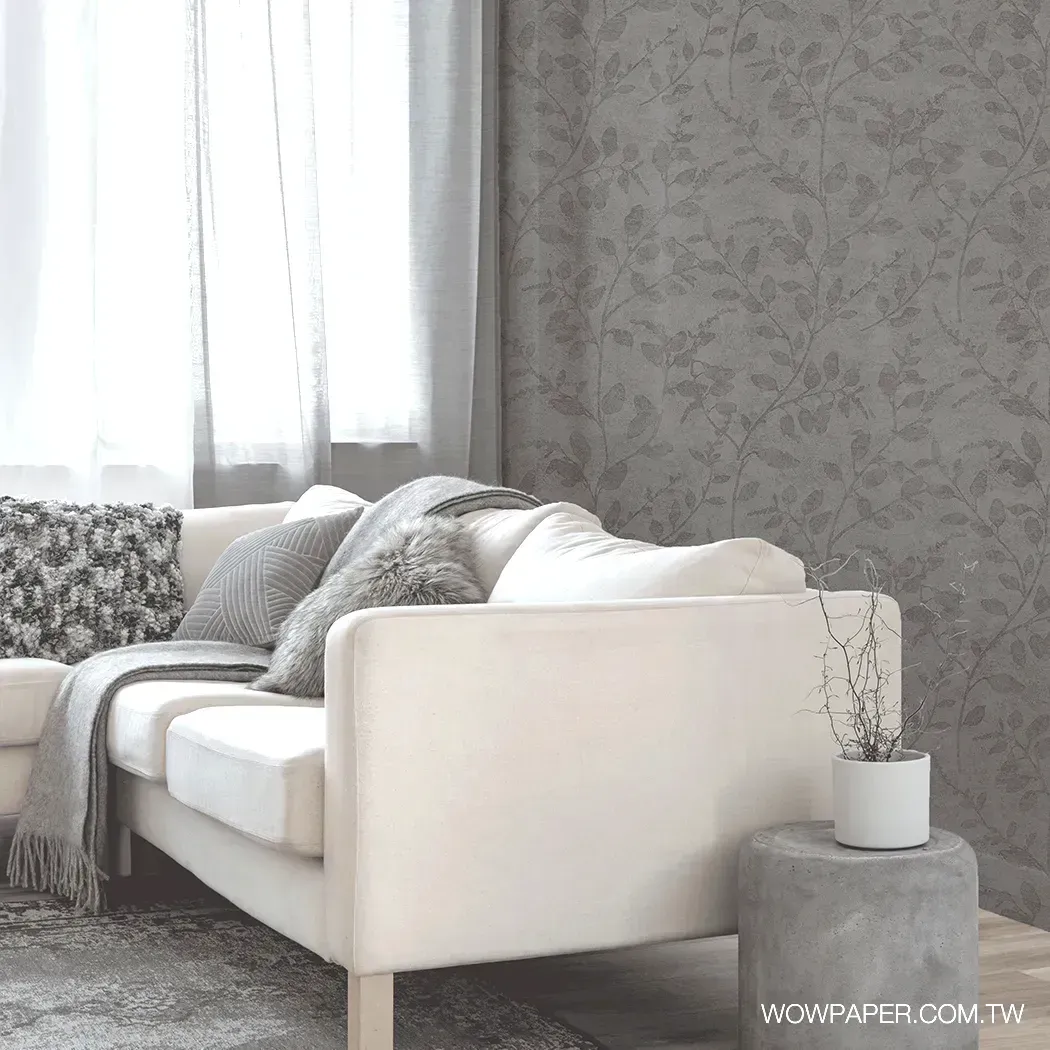 靜謐枝影 壁紙(銀灰)