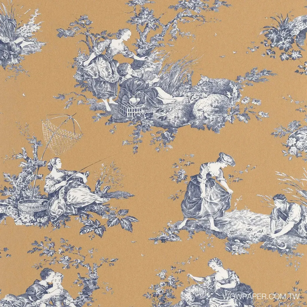 夏日田園 壁紙(棕底)