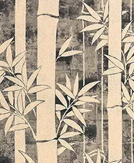 箔金竹林 壁紙