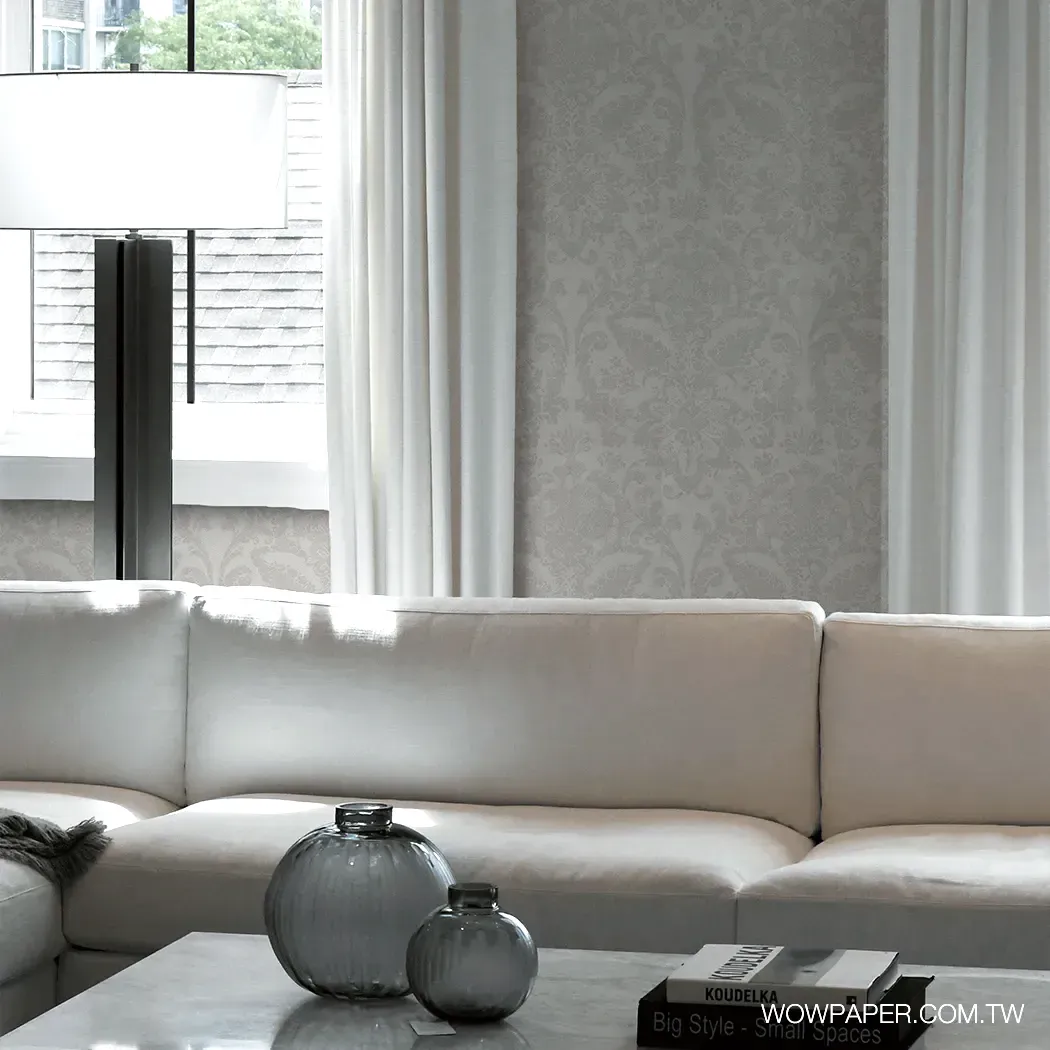 巴洛克圖騰 壁紙(灰)