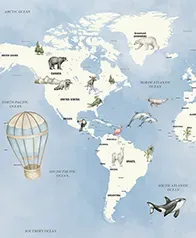 動物世界地圖 壁紙