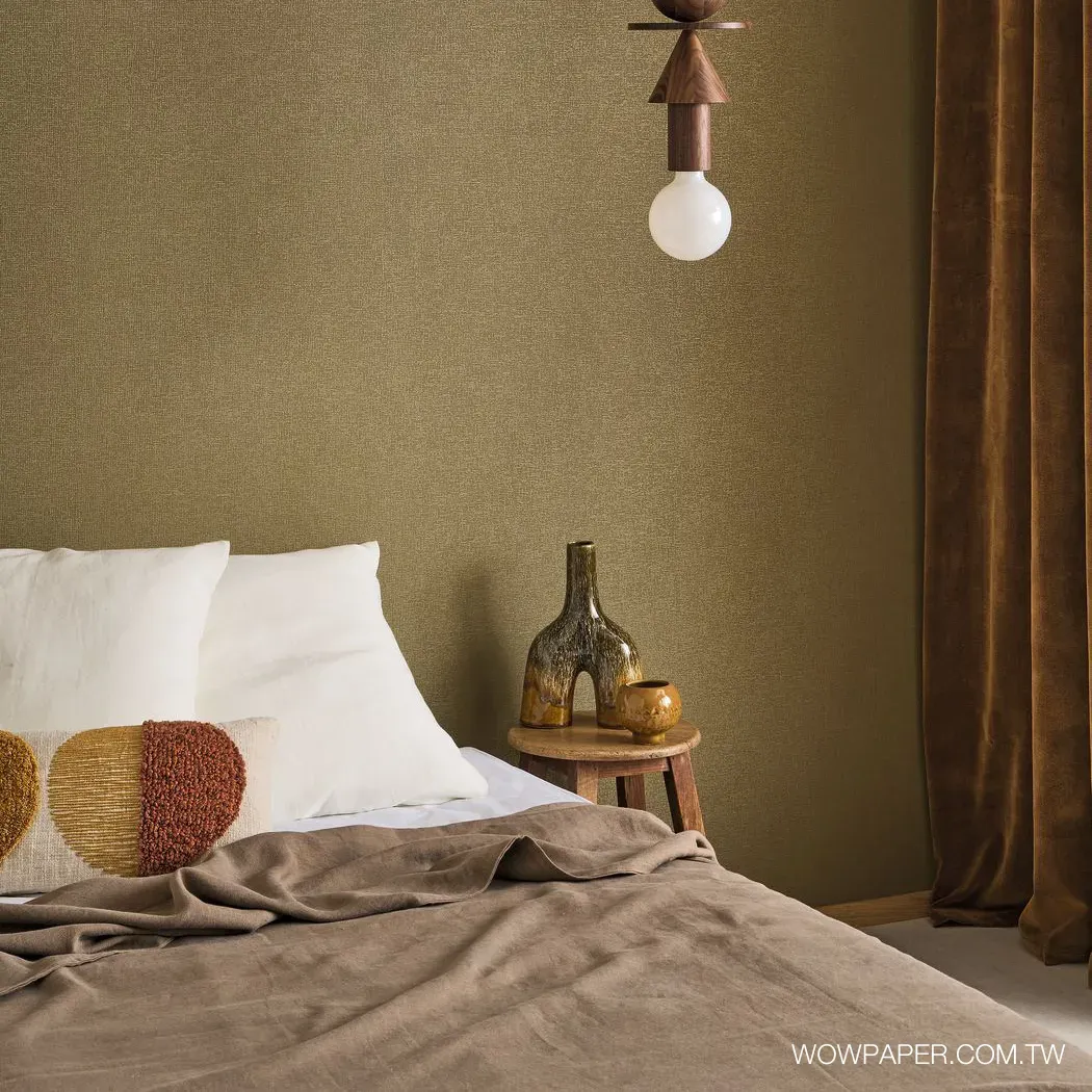 細緻羽點織紋 壁紙(綠)