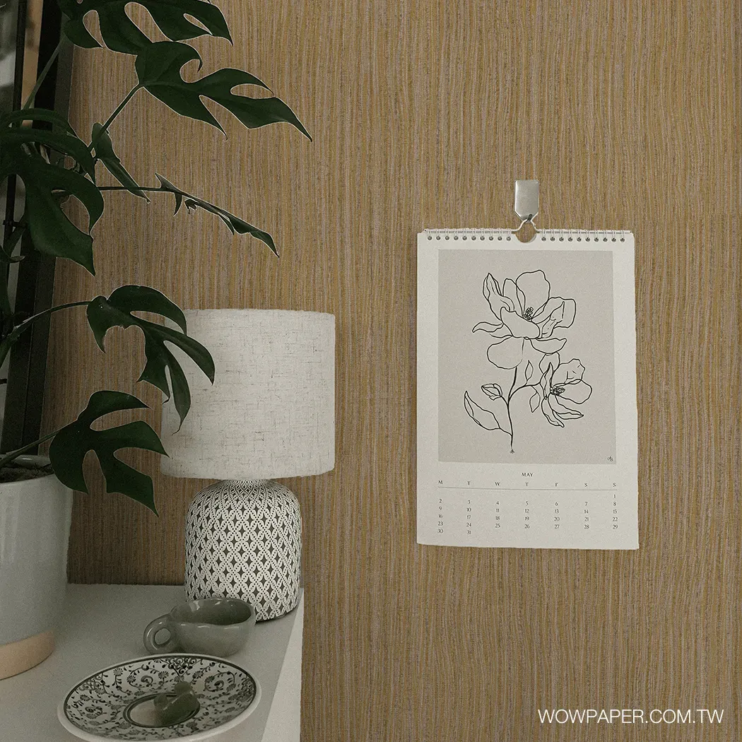 個性軟織布紋 壁紙(咖)