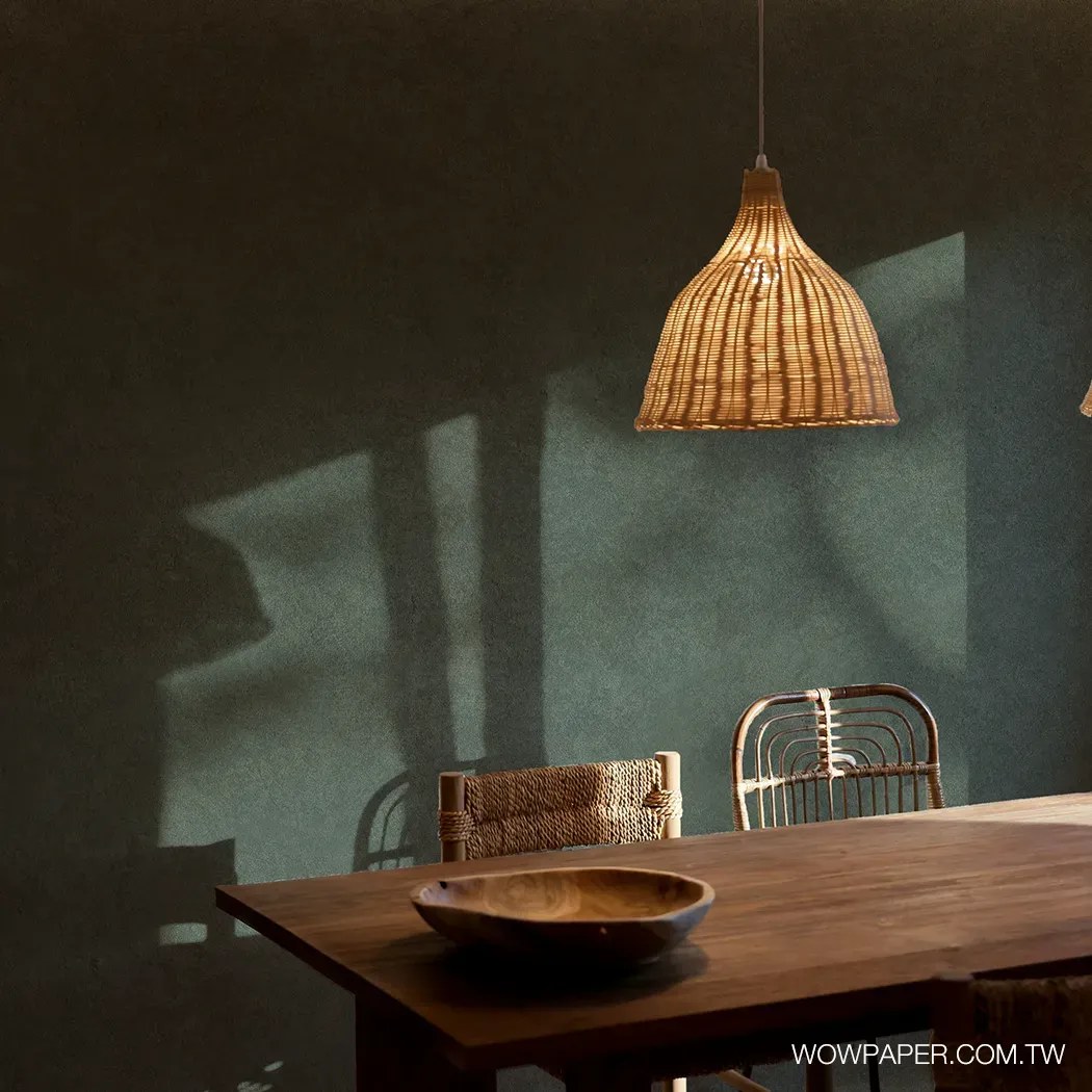 肌理工法漆牆 壁紙(綠)