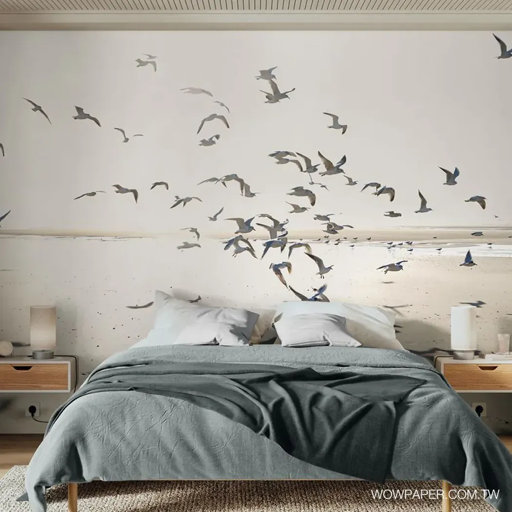 烏爾加特沙灘 壁畫(米灰)