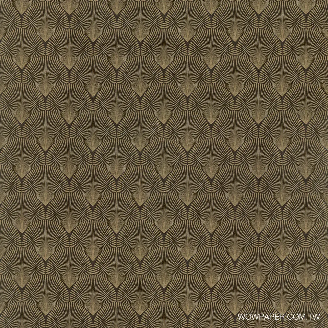 扇形圖騰 壁紙(咖金)