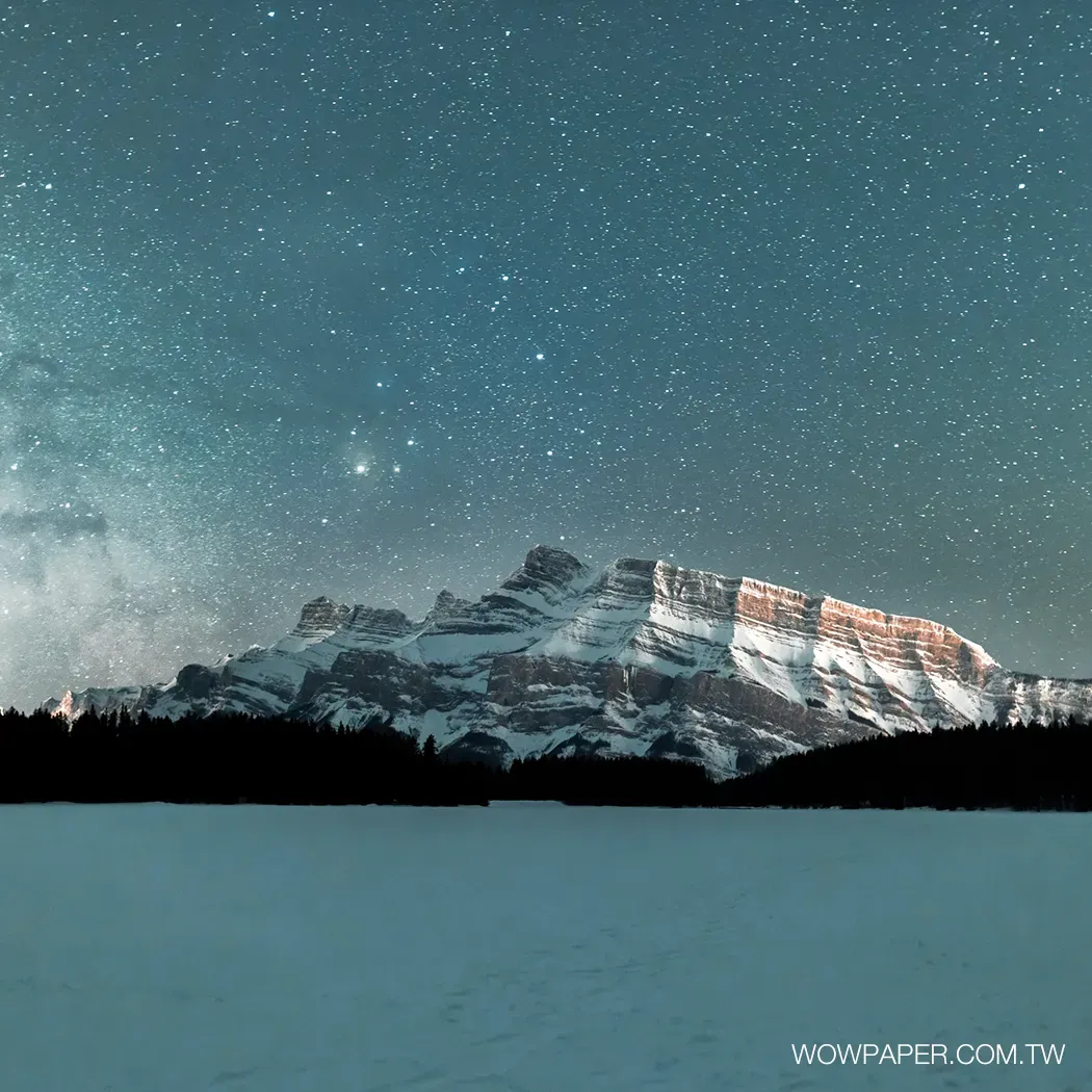 雪山星空 壁紙(千層)