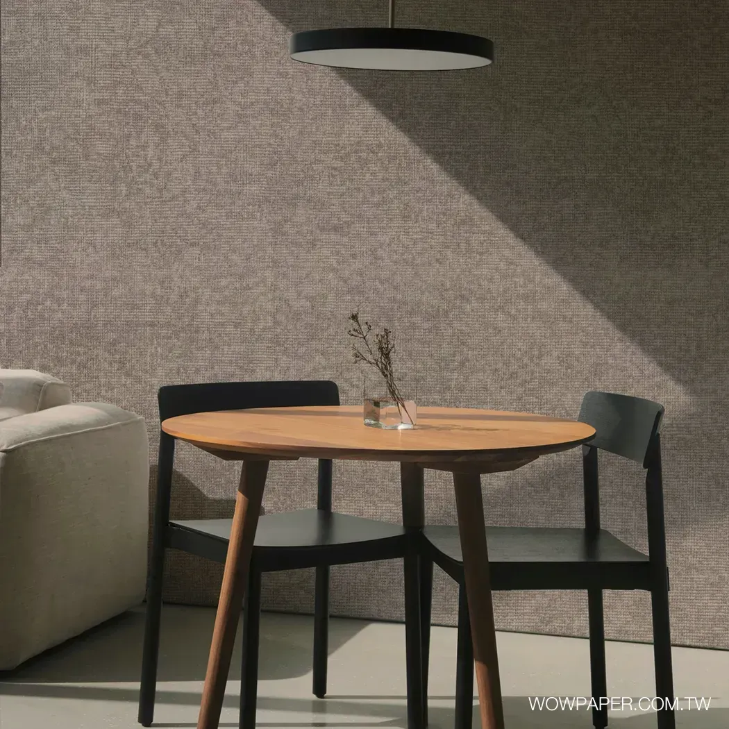 短絨織布紋 壁紙(灰棕)