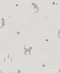 貓咪印花布紋 壁紙