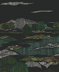 粉筆山丘 壁紙(黑/綠)