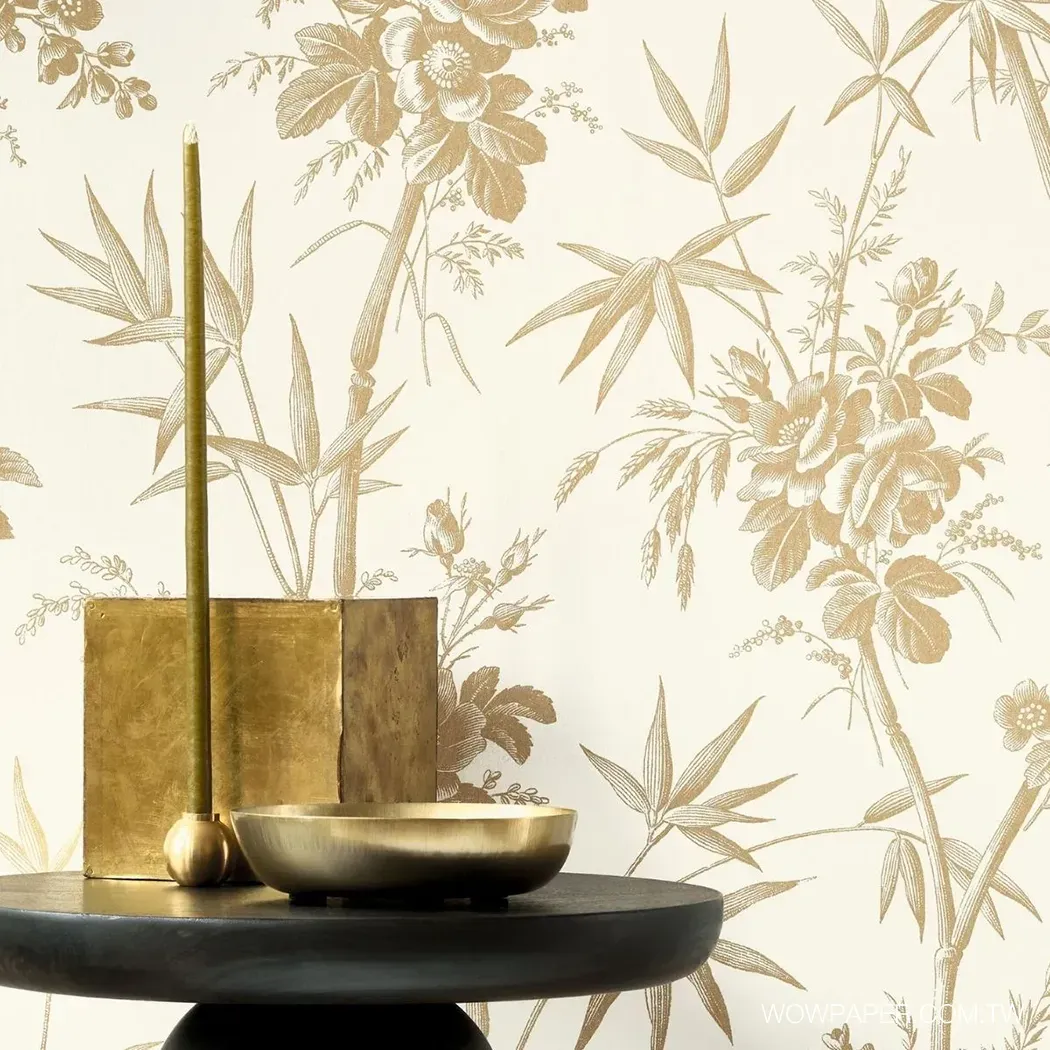 法式花林 壁紙(棕)