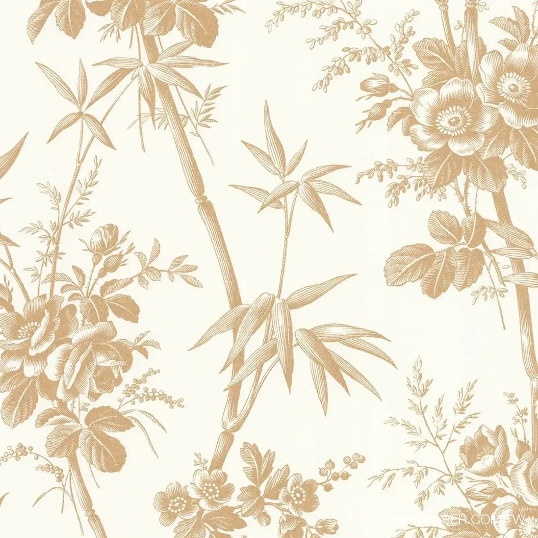 法式花林 壁紙(棕)