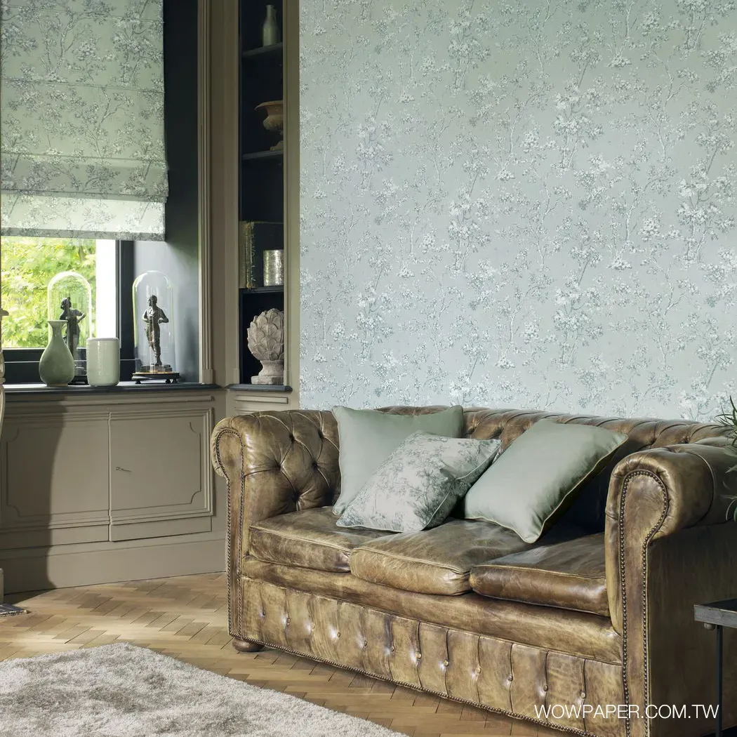 楓丹白露森林 壁紙(灰綠)