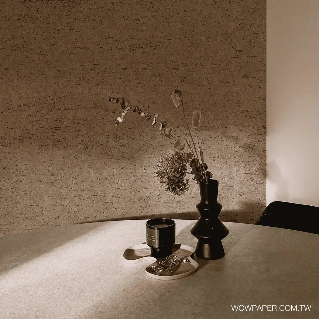礦質個性泥牆 壁紙(棕)