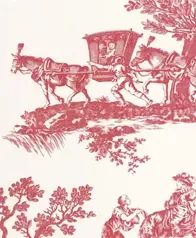 田野風情 壁紙(紅)