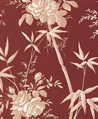 法式花林 壁紙(紅)