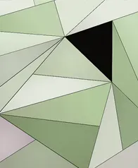 極簡幾何 壁紙(綠)