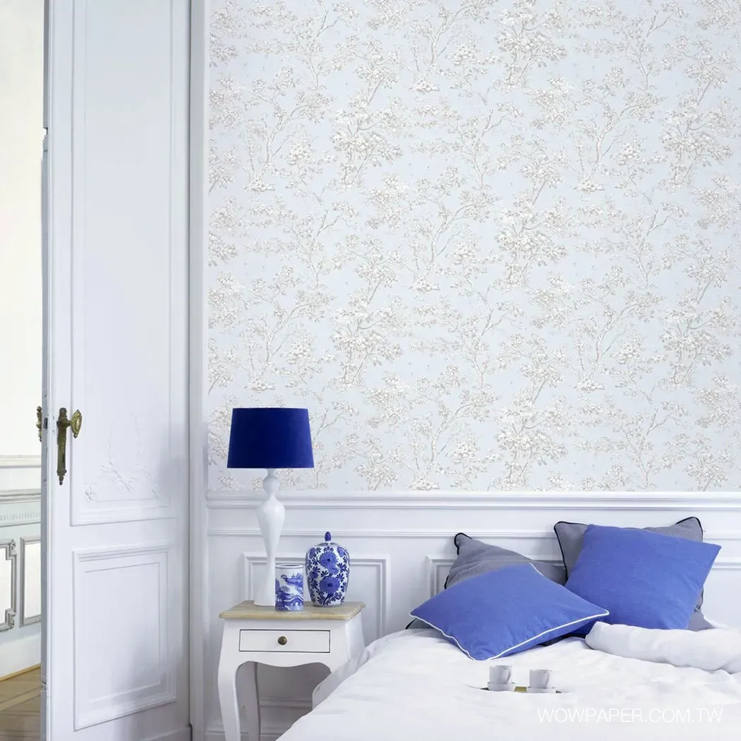 楓丹白露森林 壁紙(灰藍)