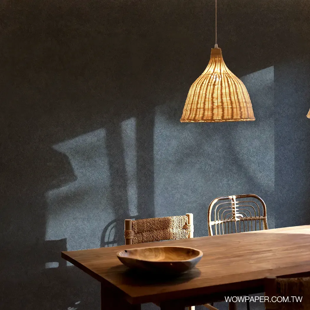 肌理工法漆牆 壁紙(藍)