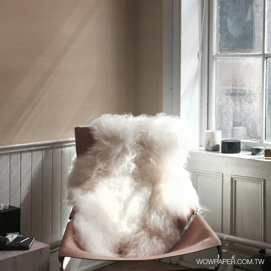 現代麻布紋 壁紙(裸)