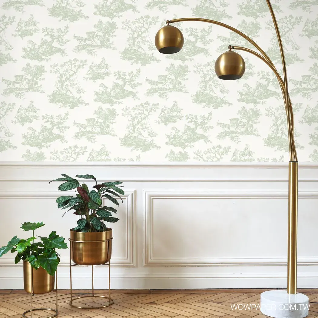 田野風情 壁紙(綠)