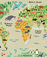 野生世界地圖 壁紙