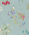 花卉圖騰 壁紙(藍綠)