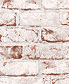 斑駁磚牆 壁紙(紅)