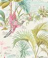 棕櫚鳥林 壁紙(灰白)