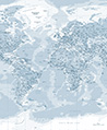 國家地理世界地圖  壁紙(藍)