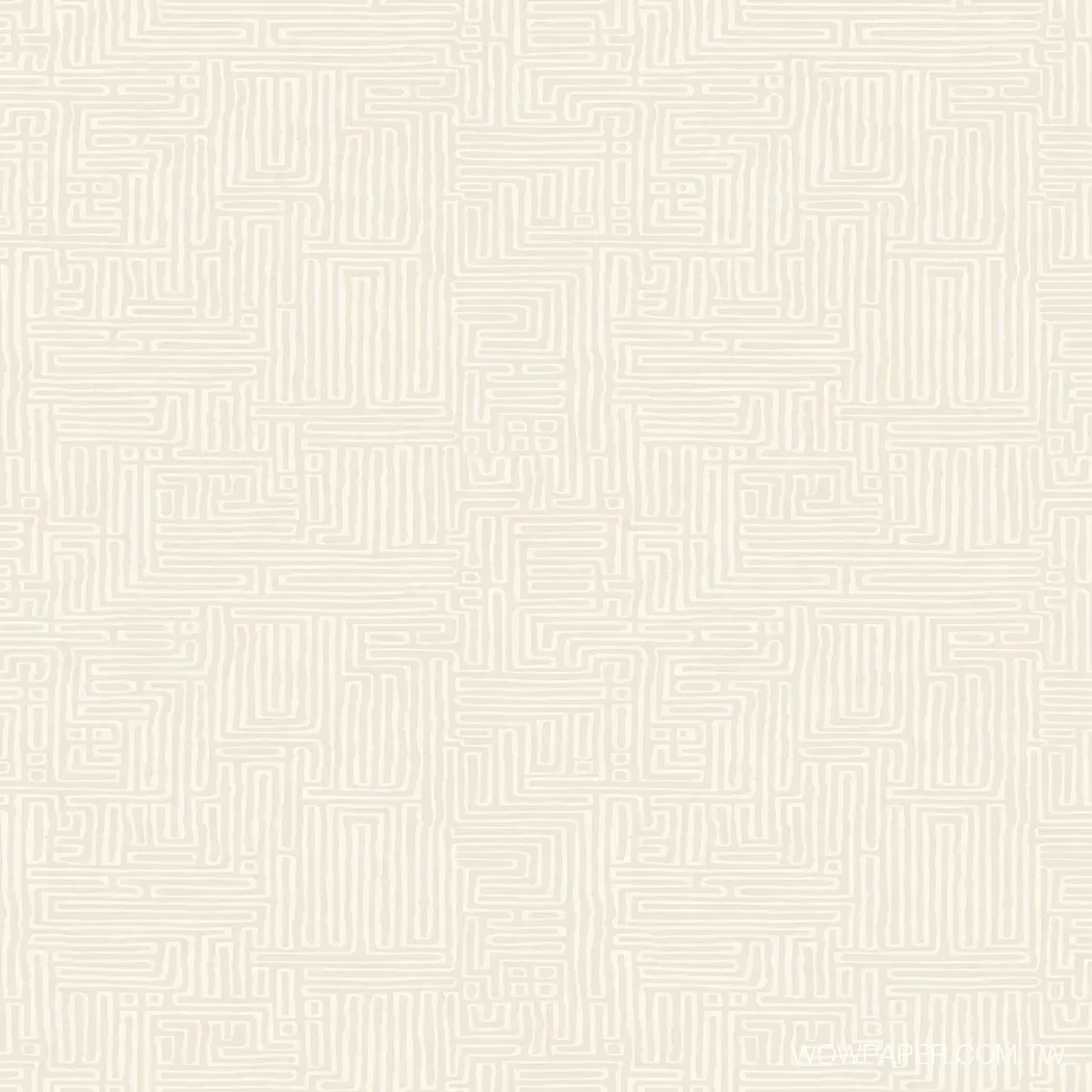迷宮圖騰 壁紙(米灰)