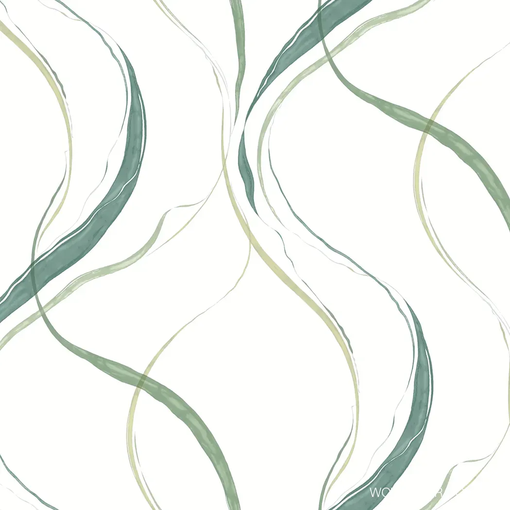 墨流 壁紙(綠)