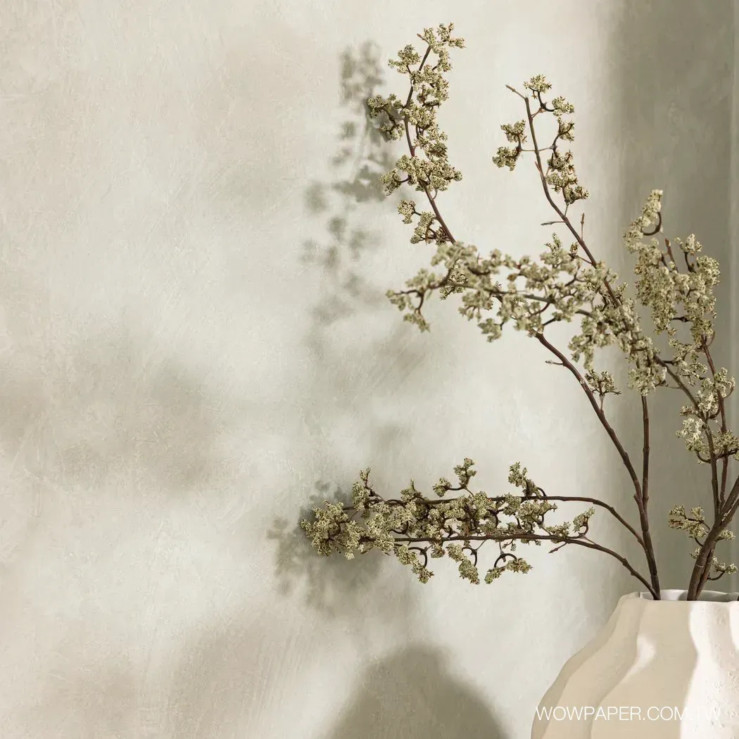 藝術泥灰牆 壁紙(奶灰)