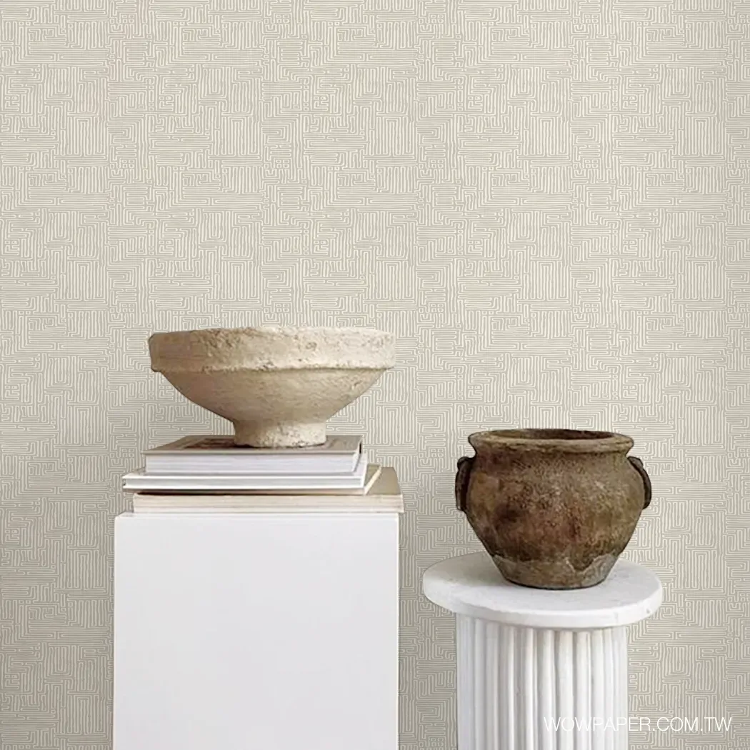 迷宮圖騰 壁紙(灰)