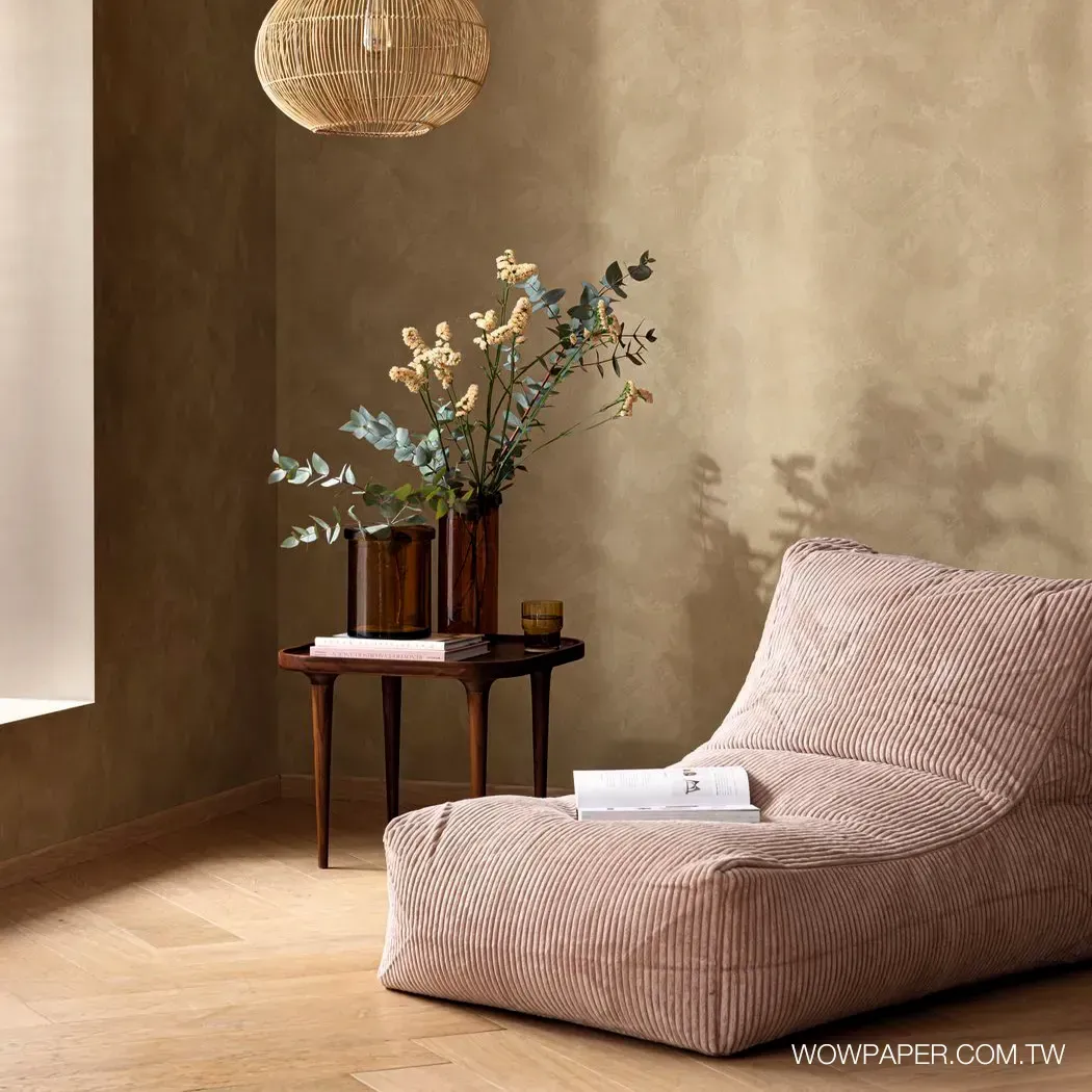 藝術泥灰牆 壁紙(燕麥)