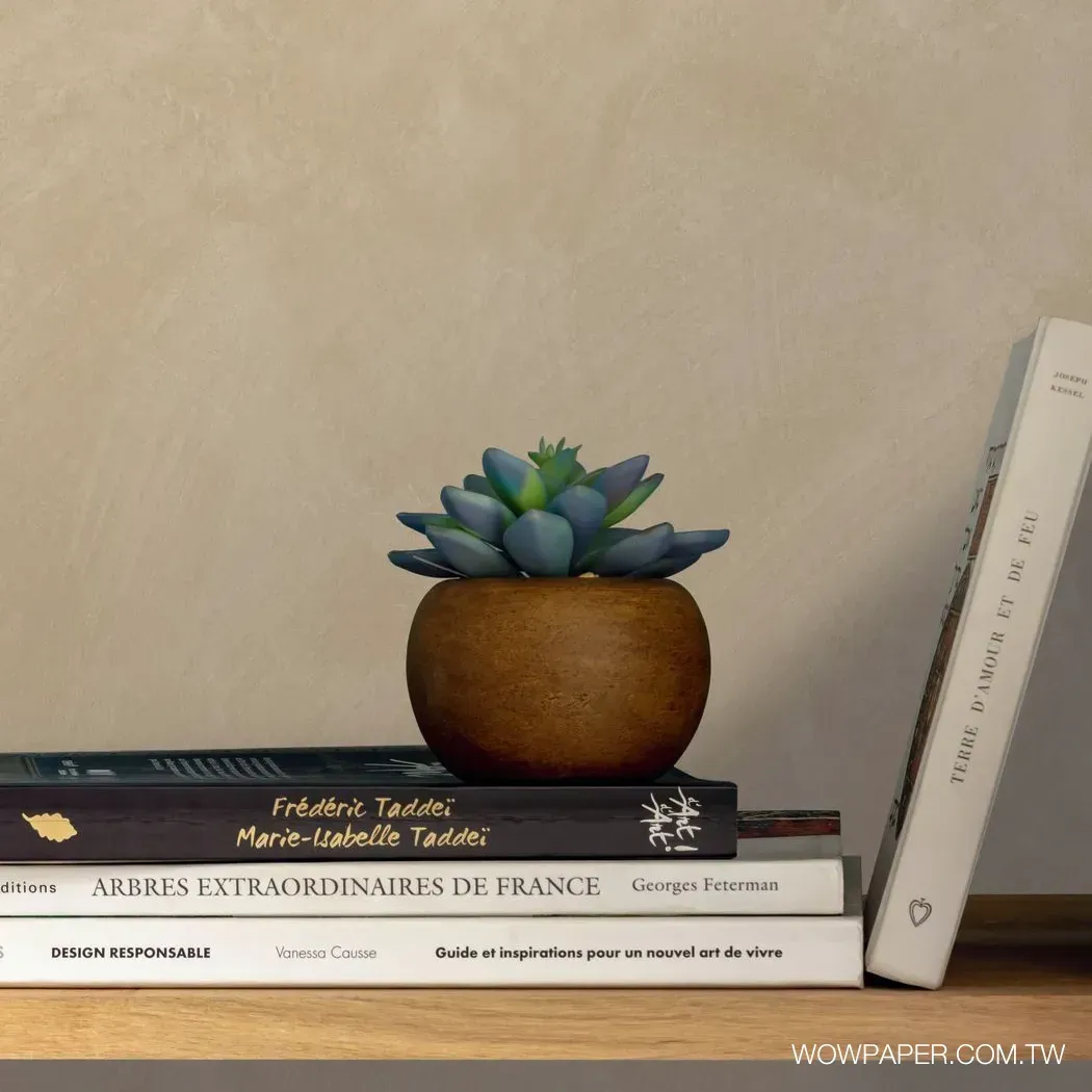 藝術泥灰牆 壁紙(奶茶)