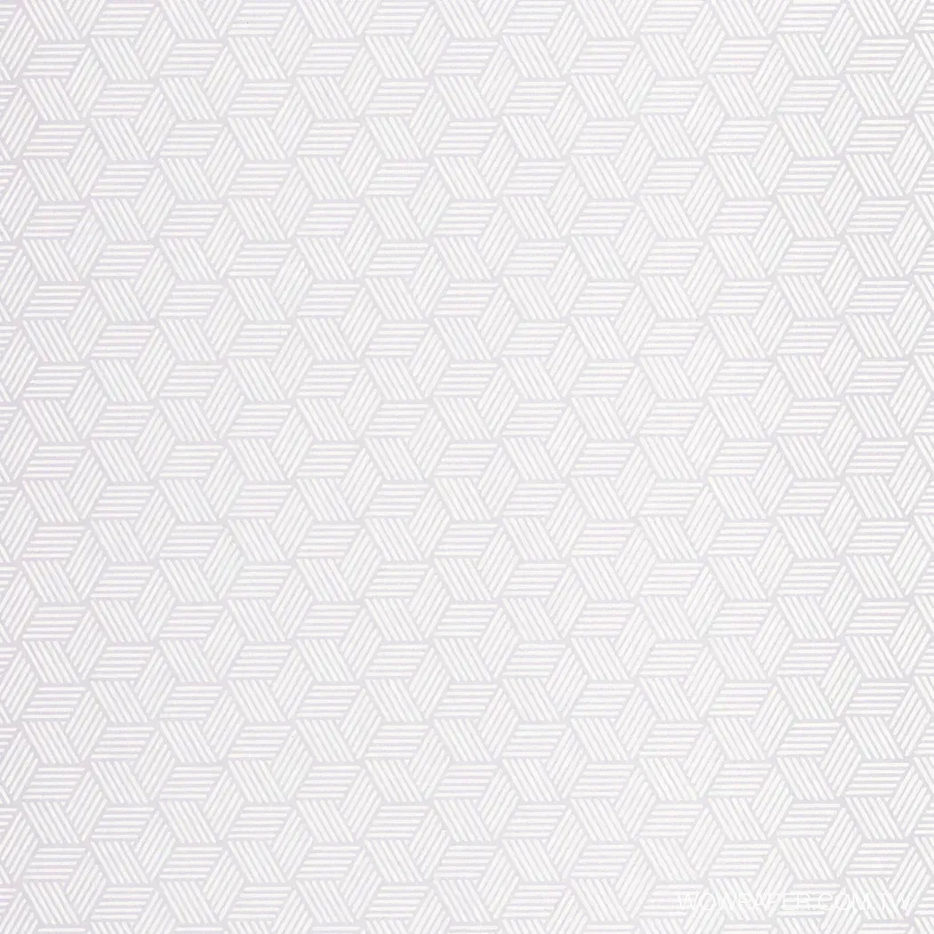 藤紋組合幾何 壁紙(珍珠白)