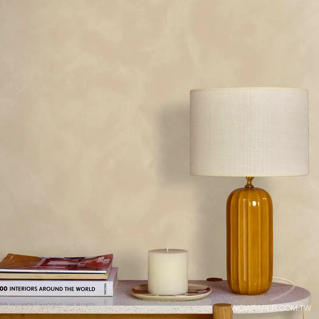 藝術泥灰牆 壁紙(淺奶茶)