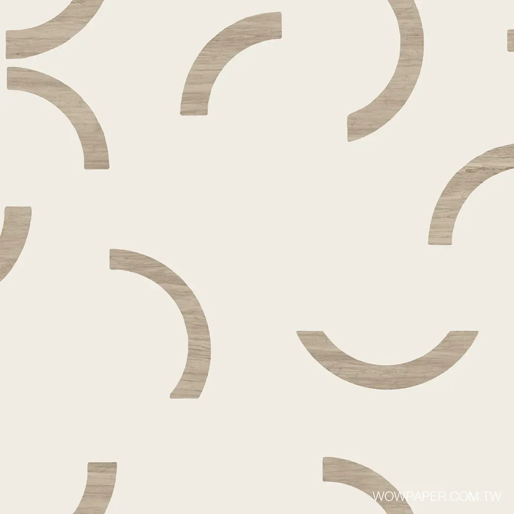 現代幾何 壁紙(灰棕)