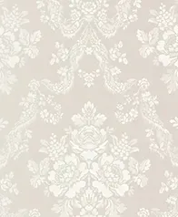 巴洛克花環 壁紙(灰)
