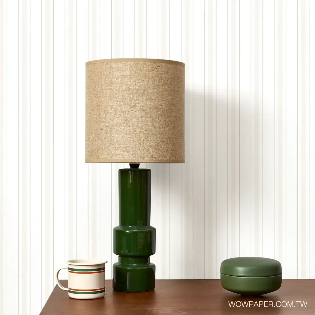 優雅直條紋 壁紙(灰)