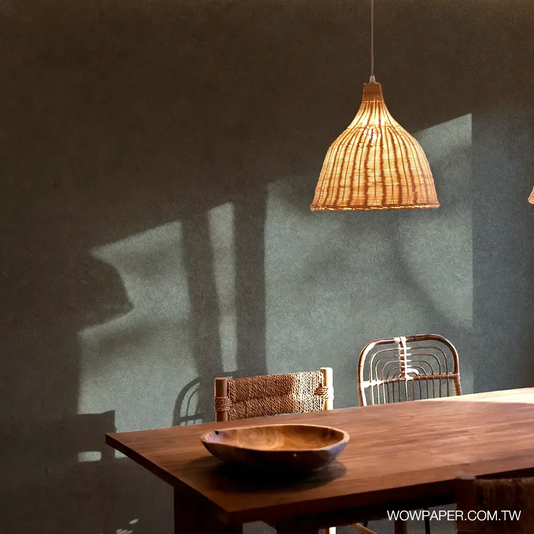 肌理工法漆牆 壁紙(綠)