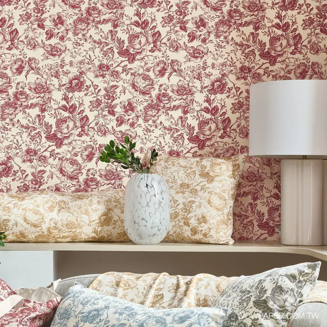 英式玫瑰 壁紙(紅)