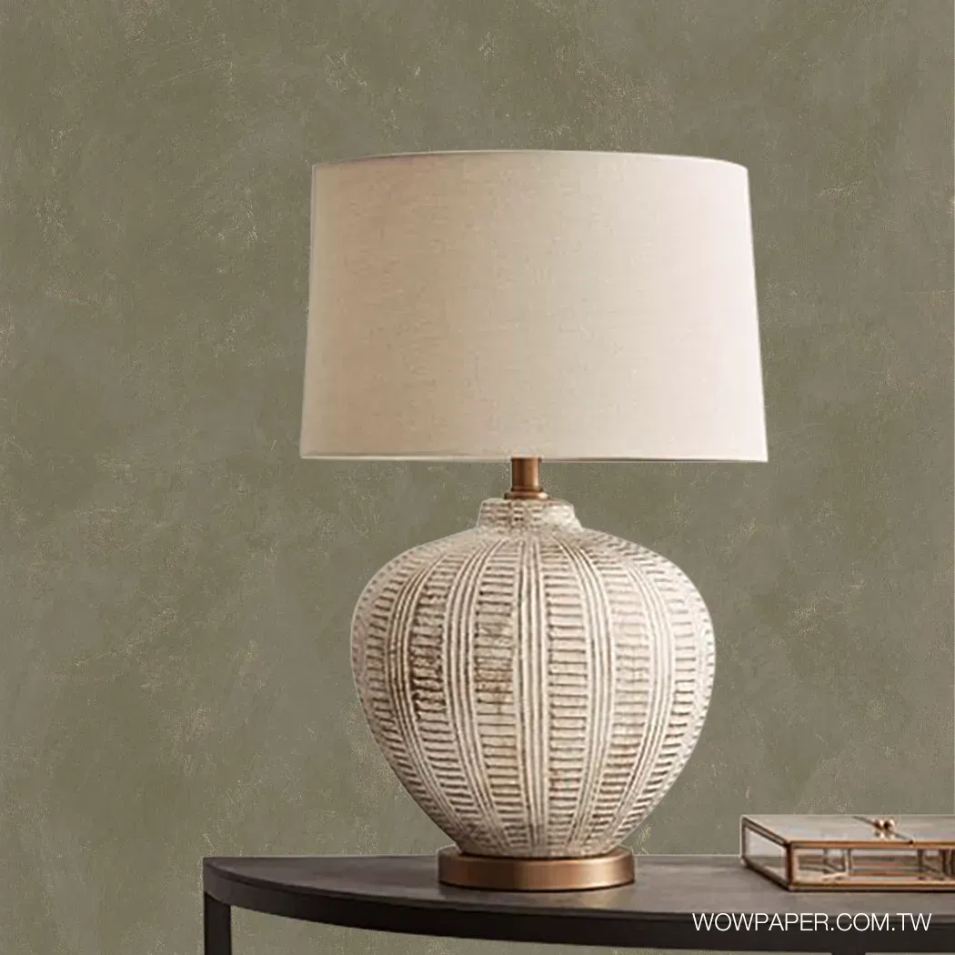 層次藝術泥灰牆 壁紙(綠)