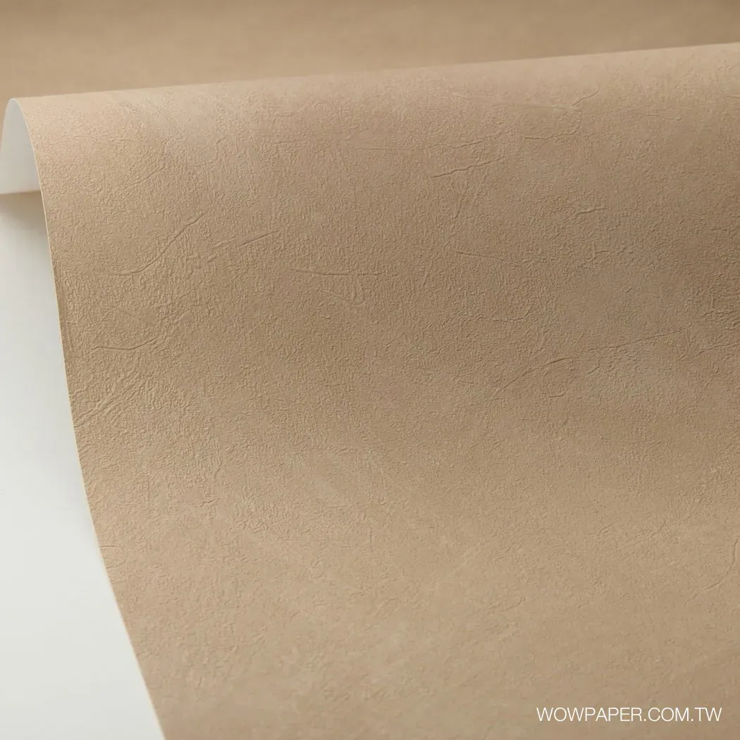 藝術泥灰牆 壁紙(奶棕)