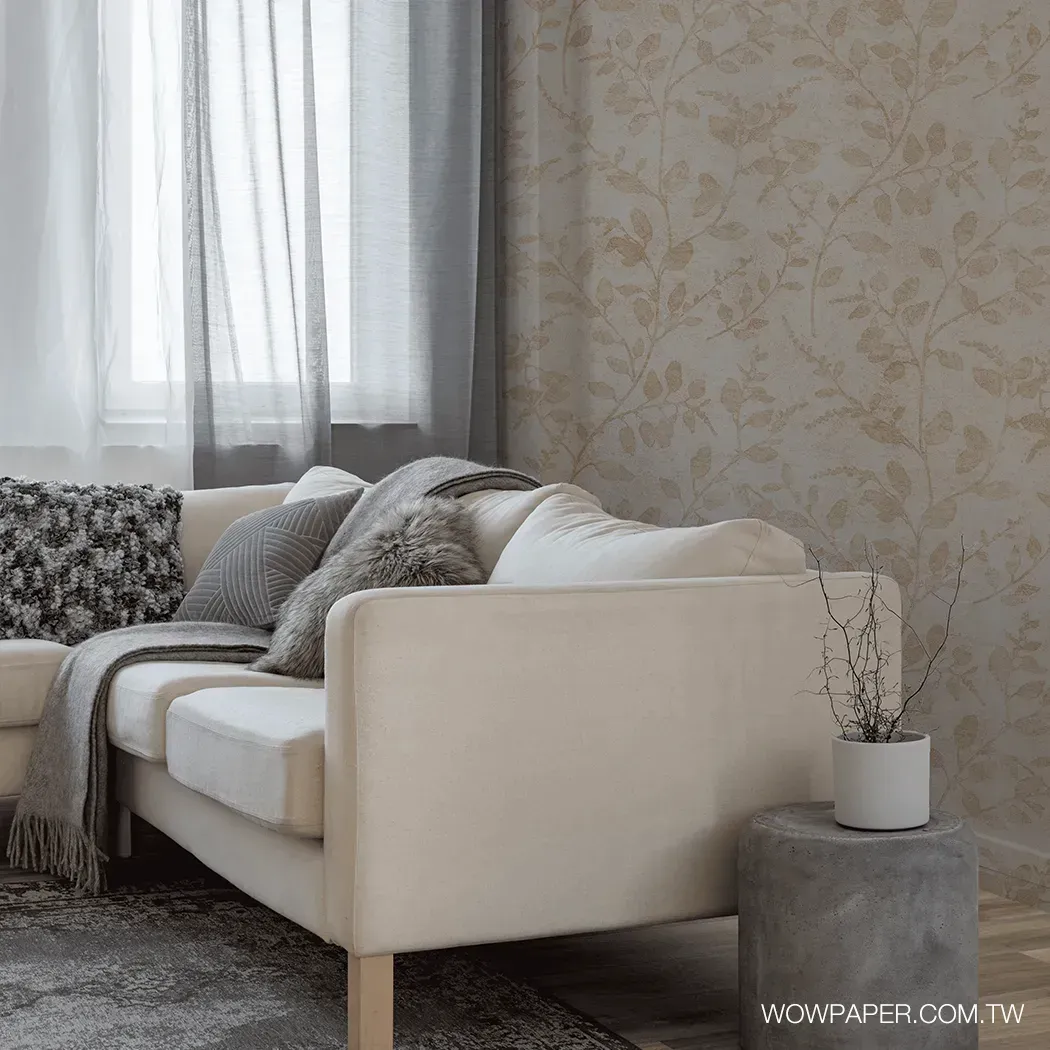 靜謐枝影 壁紙(棕灰)