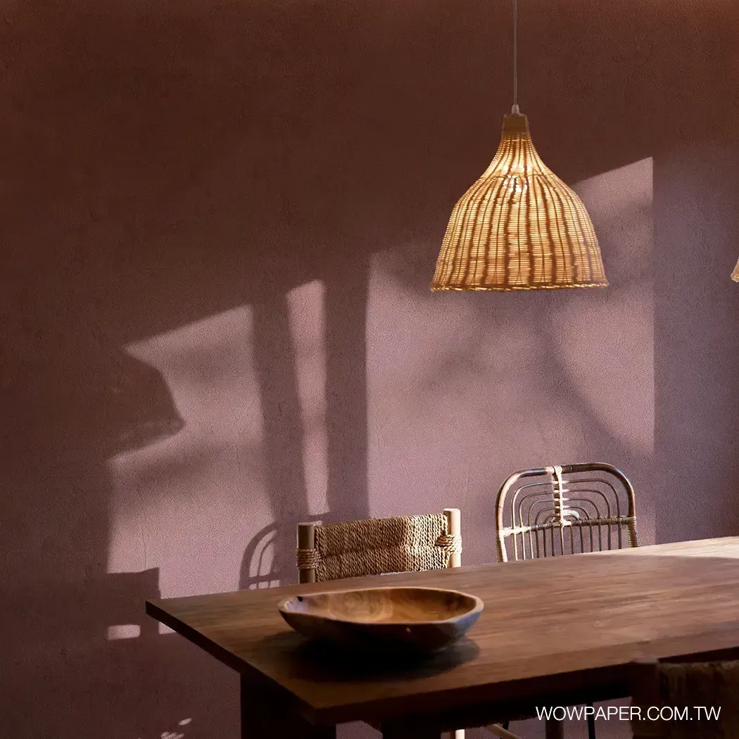 肌理工法漆牆 壁紙(乾燥玫瑰)