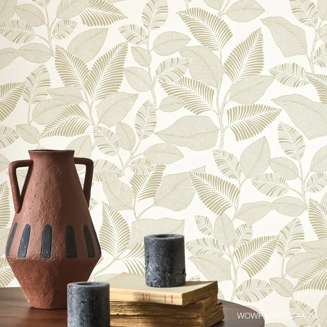 纏繞的藤蔓 壁紙(米灰)