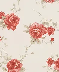 鄉村風花卉 壁紙(紅玫)