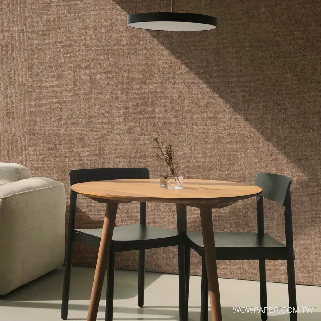 短絨織布紋 壁紙(棕)